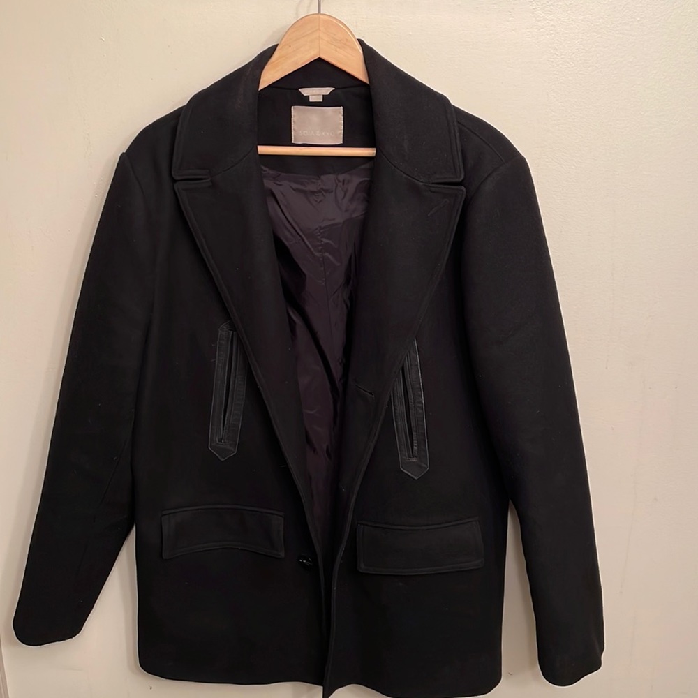 Black Dress Coat - SOIA & KYO